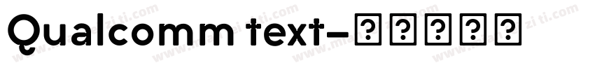 Qualcomm text字体转换